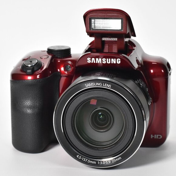Samsung WB1100F Digital Camera 16.4MP 35x Optical Zoom HD Video WiFi NFC Red - Picture 2 of 16